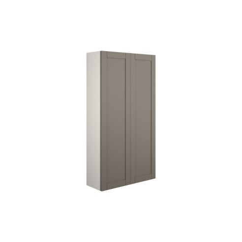 Anibel 600mm Slim 2 Door Storage Unit - Matt Stone (Grey Cab