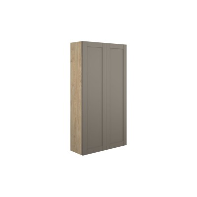 Anibel 600mm Slim 2 Door Storage Unit - Matt Stone (Oak Cab)
