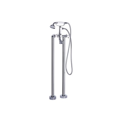 Amethyst Floor Standing Bath/Shower Mixer - Chrome | Bathroo