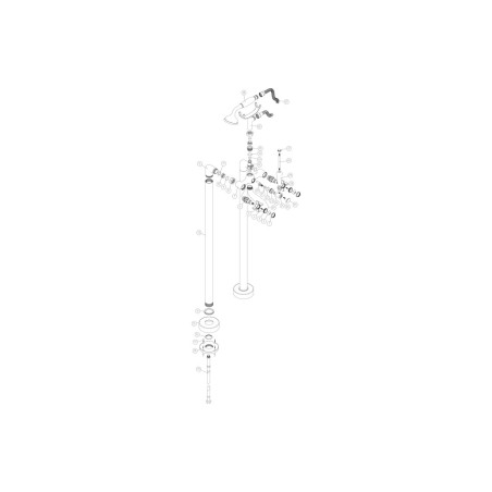Amethyst Floor Standing Bath/Shower Mixer - Chrome | Bathroo