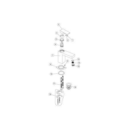 Amber Basin Mixer & Waste - Chrome | Bathroom Taps | Bathroo