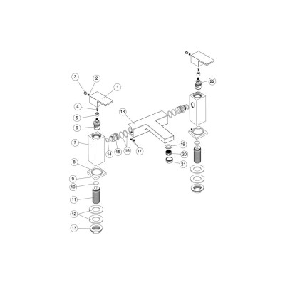 Amber Bath Filler - Chrome | Bathroom Taps | BathroomKing 2