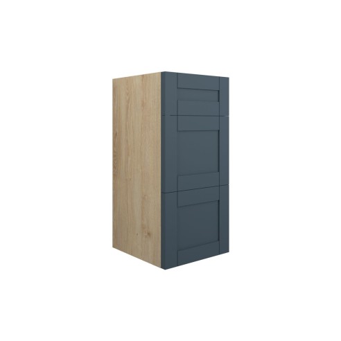 Anibel 300mm Standard 3 Drawer Unit - Matt Arley Blue (Oak C