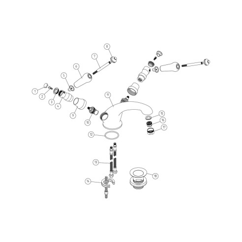 Jade Basin Mixer - Chrome | Bathroom Taps | BathroomKing