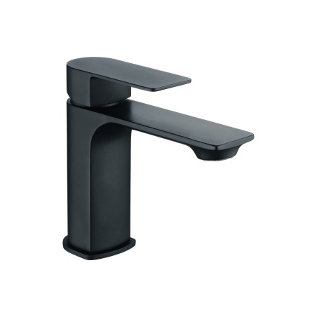 Ligure Basin Mixer & Waste - Matt Black | Bathroom Taps | Ba