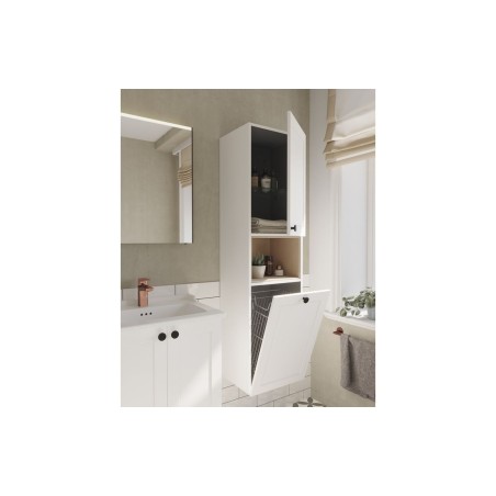 VitrA Root Classic 40cm 2 Door Semi-Tall Unit w/Laundry Bask