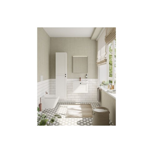 VitrA Root Classic 40cm 2 Door Tall Unit (LH Hinge) - Matt W