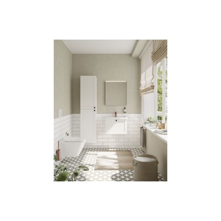 VitrA Root Classic 40cm 2 Door Tall Unit (LH Hinge) - Matt W