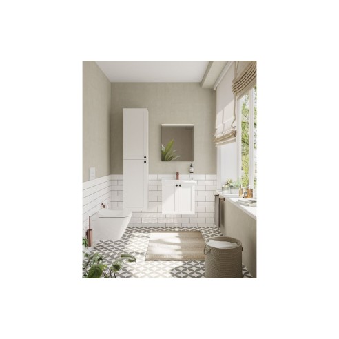 VitrA Root Classic 40cm 2 Door Tall Unit (LH Hinge) - Matt W