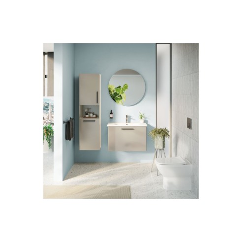 VitrA Root Flat 40cm 2 Door Semi-Tall Unit w/Laundry Basket