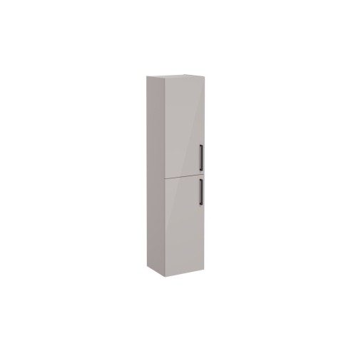 VitrA Root Flat 40cm 2 Door Tall Unit (LH Hinge) - Bright Sa