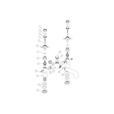 Lucite Bath Filler - Chrome | Bathroom Taps | BathroomKing 2