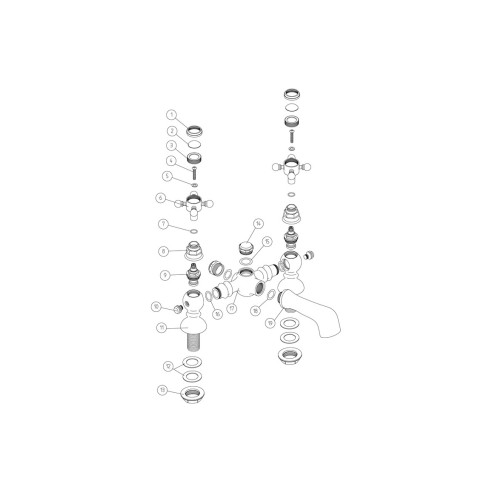 Lucite Bath Filler - Chrome | Bathroom Taps | BathroomKing