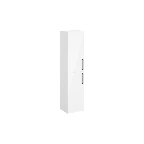 VitrA Root Flat 40cm 2 Door Tall Unit (LH Hinge) - High Glos