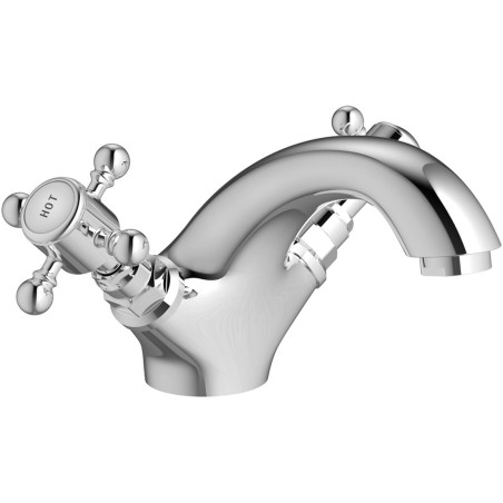 Lucite Basin Mixer & Pop Up Waste - Chrome | Bathroom Taps |