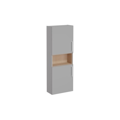 VitrA Root Flat 55cm 2 Door Semi-Tall Unit (LH Hinge) - Matt