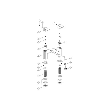 Saphire Bath Filler - Chrome | Bathroom Taps | BathroomKing