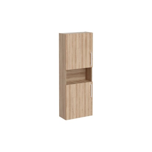 VitrA Root Flat 55cm 2 Door Semi-Tall Unit (LH Hinge) - Natu
