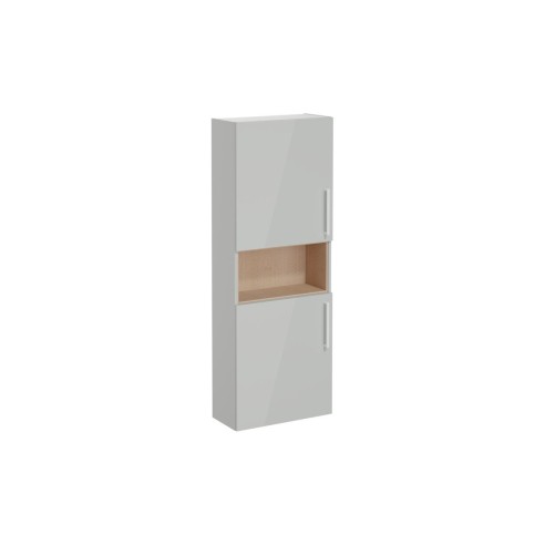 VitrA Root Flat 55cm 2 Door Semi-Tall Unit (LH Hinge) - Shin