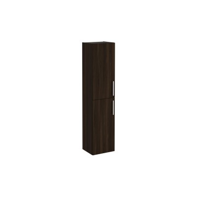 VitrA Root Flat 40cm 2 Door Tall Unit (LH Hinge) - Walnut |