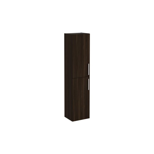 VitrA Root Flat 40cm 2 Door Tall Unit (LH Hinge) - Walnut |