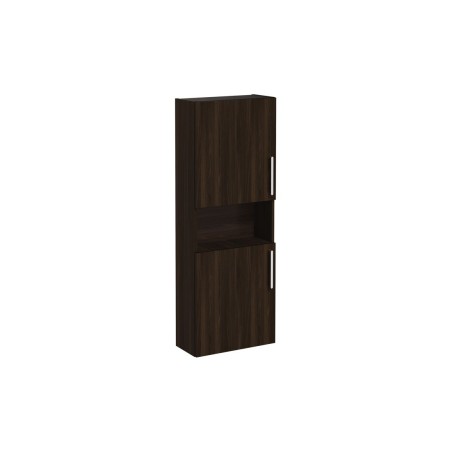 VitrA Root Flat 55cm 2 Door Semi-Tall Unit (LH Hinge) - Waln