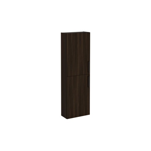 VitrA Root Flat 55cm 2 Door Slim Tall Unit (LH Hinge) - Waln