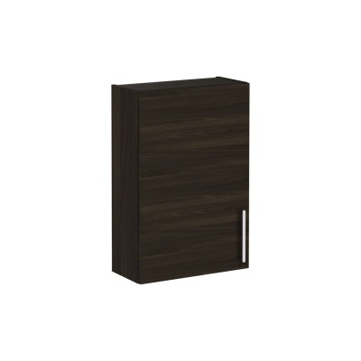 VitrA Root Flat 60cm 1 Door Upper/Wall Unit (LH Hinge) - Wal
