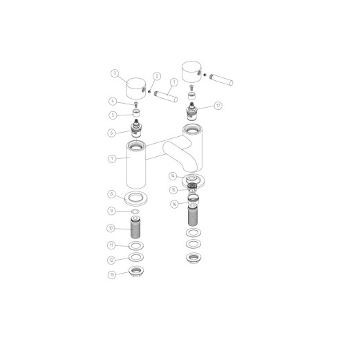 Opal Bath Filler - Chrome | Bathroom Taps | BathroomKing