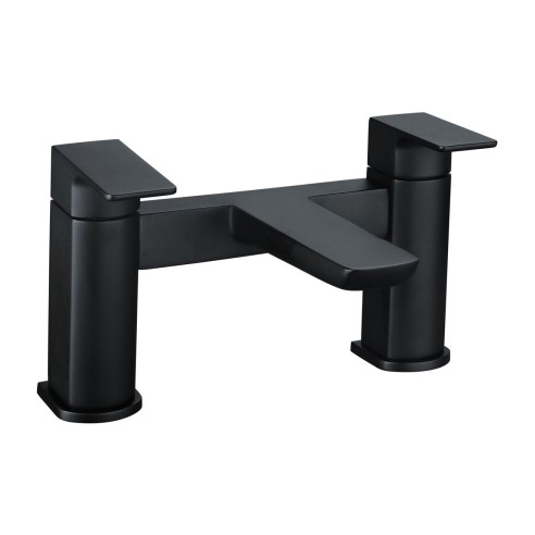 Azurite Bath Filler - Matt Black | Bathroom Taps | BathroomK