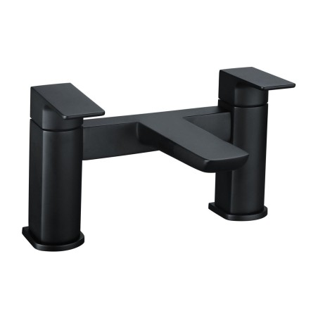 Azurite Bath Filler - Matt Black | Bathroom Taps | BathroomK