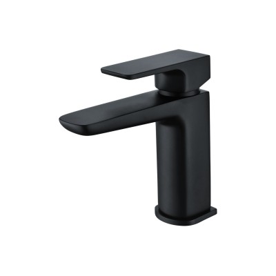 Azurite Basin Mixer & Waste - Matt Black | Bathroom Taps | B