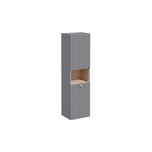 VitrA Root Groove 40cm 2 Door Semi-Tall Unit w/Laundry Baske
