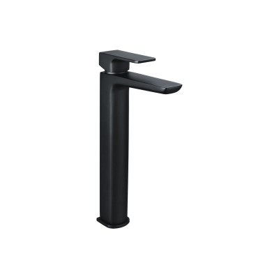 Azurite Tall Basin Mixer - Matt Black | Bathroom Taps | Bath