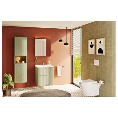 VitrA Root Groove 40cm 2 Door Semi-Tall Unit w/Laundry Baske 2