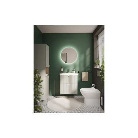 VitrA Root Groove 40cm 2 Door Semi-Tall Unit w/Laundry Baske