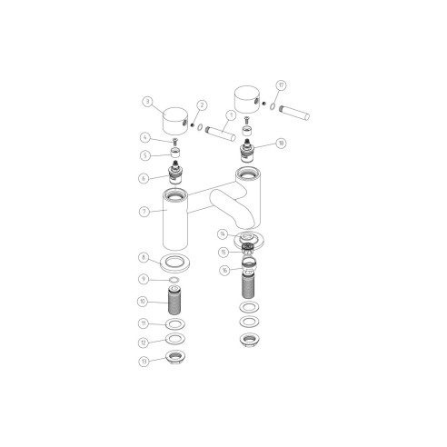 Opal Bath Filler - Brushed Brass | Bathroom Taps | BathroomK