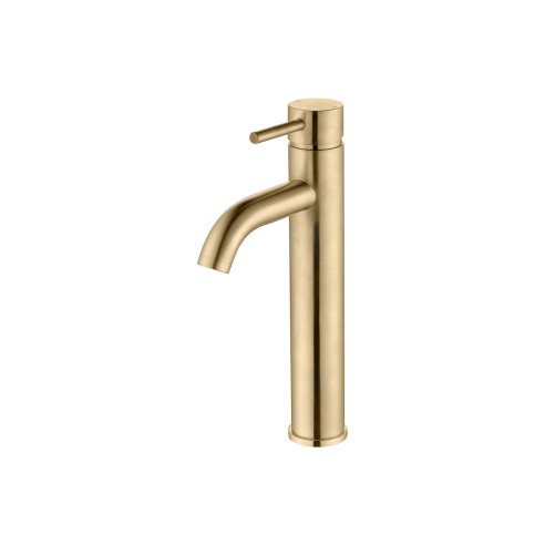 Opal Tall Basin Mixer - Brushed Brass | Bathroom Taps | Bath