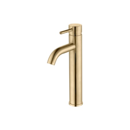 Opal Tall Basin Mixer - Brushed Brass | Bathroom Taps | Bath