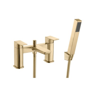 Azurite Bath/Shower Mixer - Brushed Brass | Bathroom Taps |
