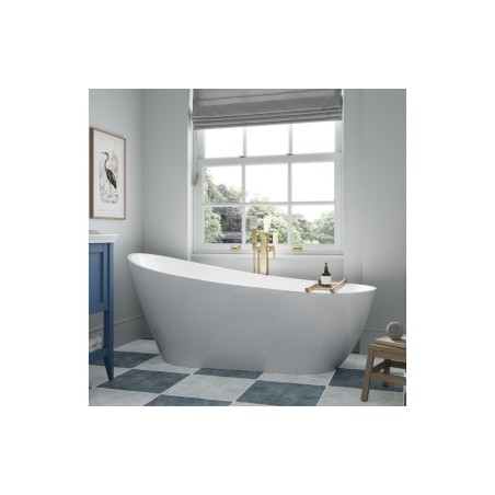 Diaz 470mm Floor Standing 1 Door Midi Boy Unit - Matt Misty