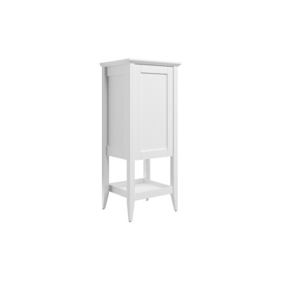 Diaz 470mm Floor Standing 1 Door Midi Boy Unit - Matt White