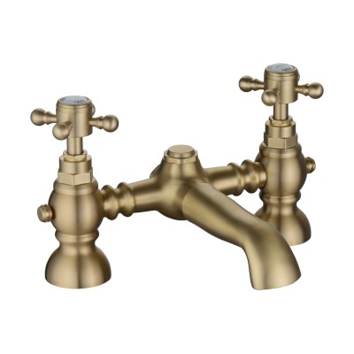 Lucite Bath Filler - Brushed Brass | Bathroom Taps | Bathroo