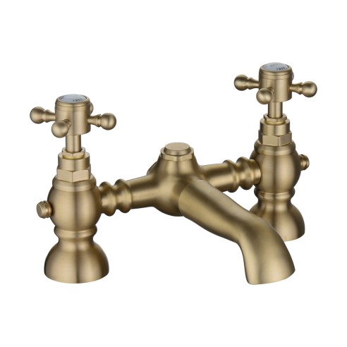 Lucite Bath Filler - Brushed Brass | Bathroom Taps | Bathroo
