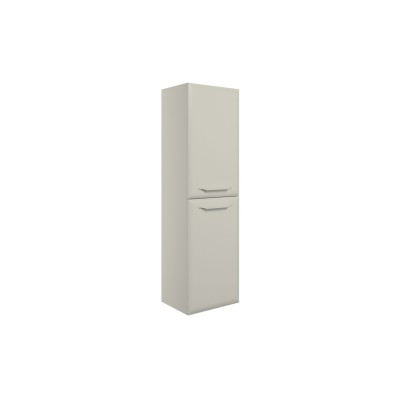 Casa 400mm Wall Hung 2 Door Midi Boy Unit - Matt Latte | Sto