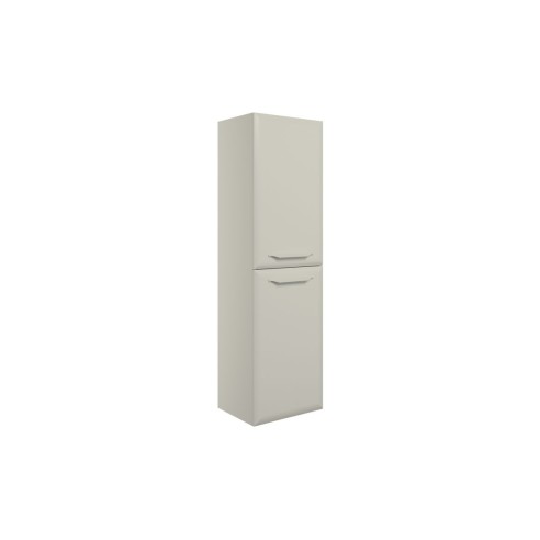 Casa 400mm Wall Hung 2 Door Midi Boy Unit - Matt Latte | Sto