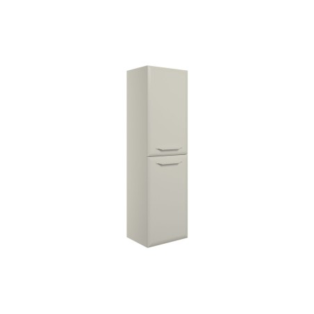 Casa 400mm Wall Hung 2 Door Midi Boy Unit - Matt Latte | Sto