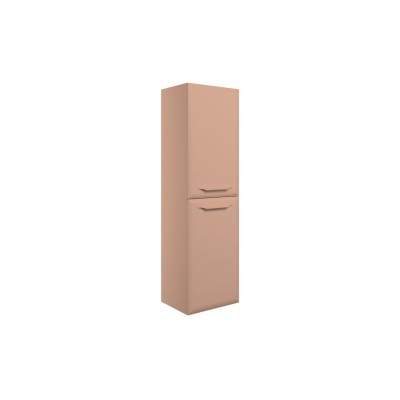 Casa 400mm Wall Hung 2 Door Midi Boy Unit - Matt Apricot | S