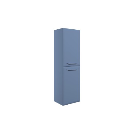 Casa 400mm Wall Hung 2 Door Midi Boy Unit - Matt Misty Blue