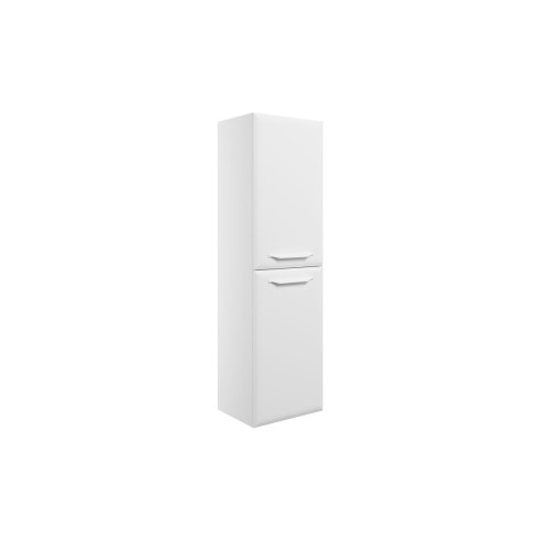 Casa 400mm Wall Hung 2 Door Midi Boy Unit - Matt White | Sto